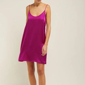 Araks Hot Pink 100% Silk Slip Dress / Tank Top Size M